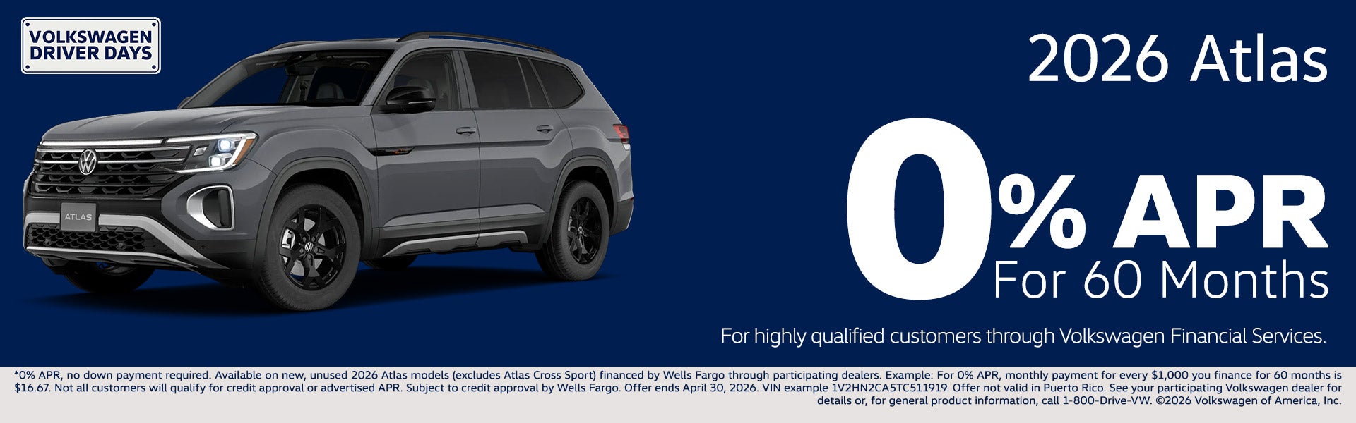 2026 Atlas APR offer