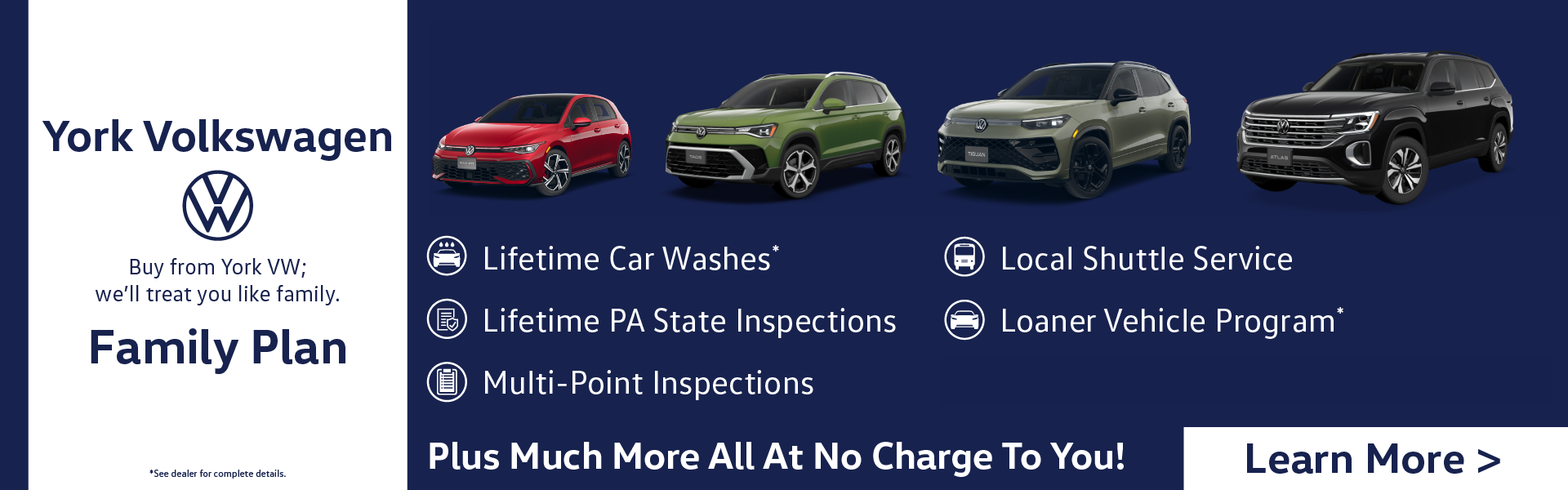 York Volkswagen Family Plan