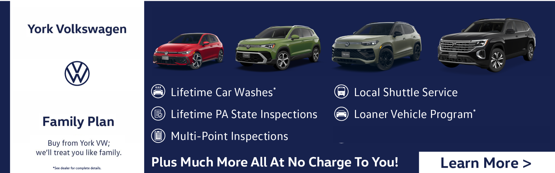York Volkswagen Family Plan 